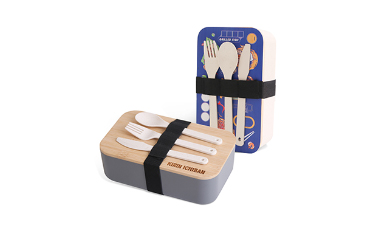 Lunch Box with Bamboo Cover